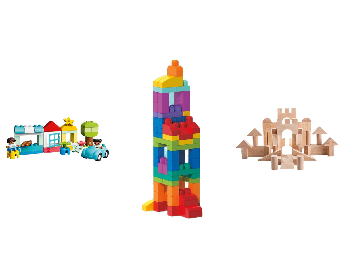 Building Toys for Toddlers: DUPLO, MEGA BLOKS, and Wooden Blocks