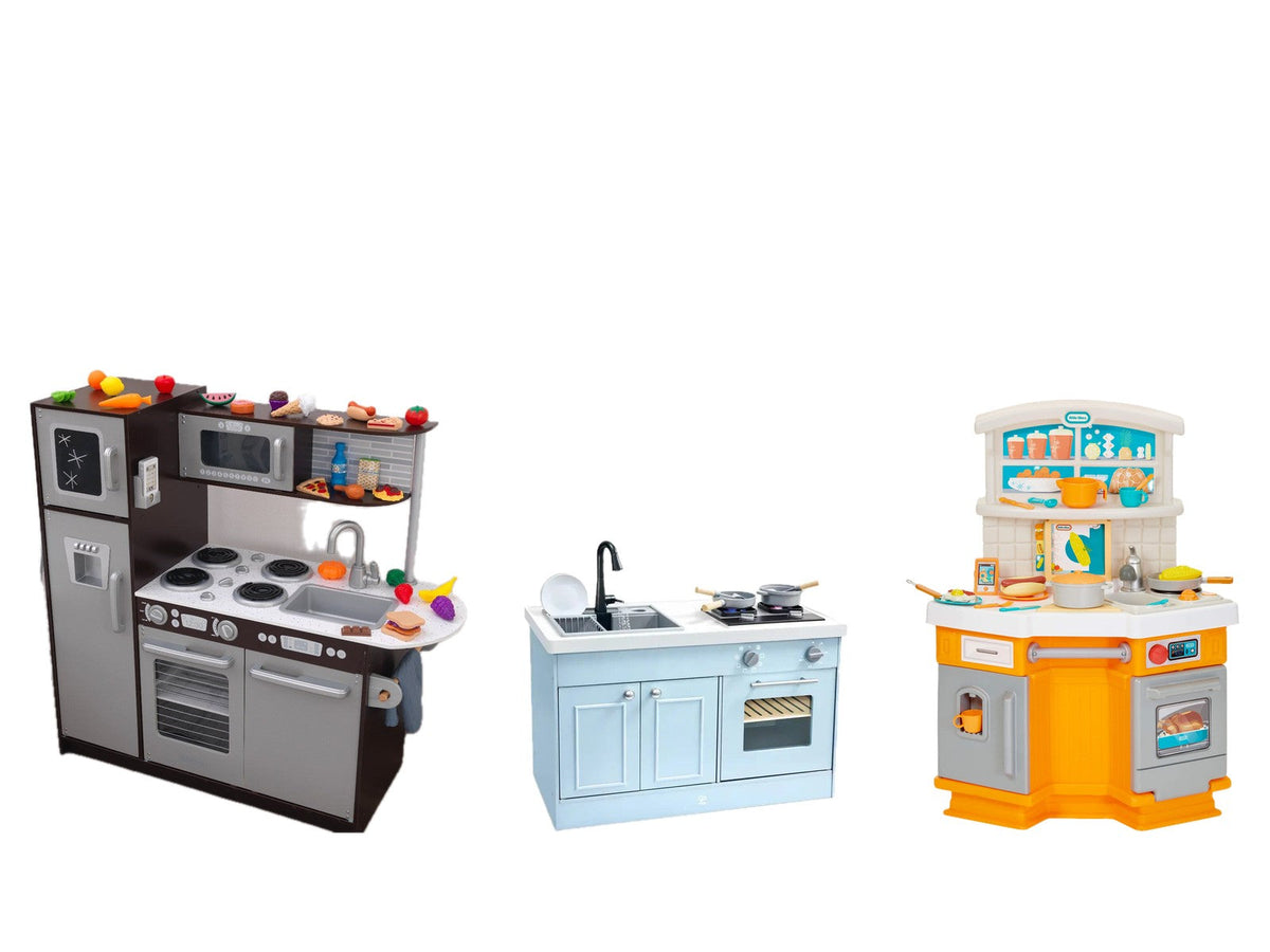 Play Kitchens Compared: KidKraft, Hape, Little Tikes and Melissa & Doug, by Age and Space