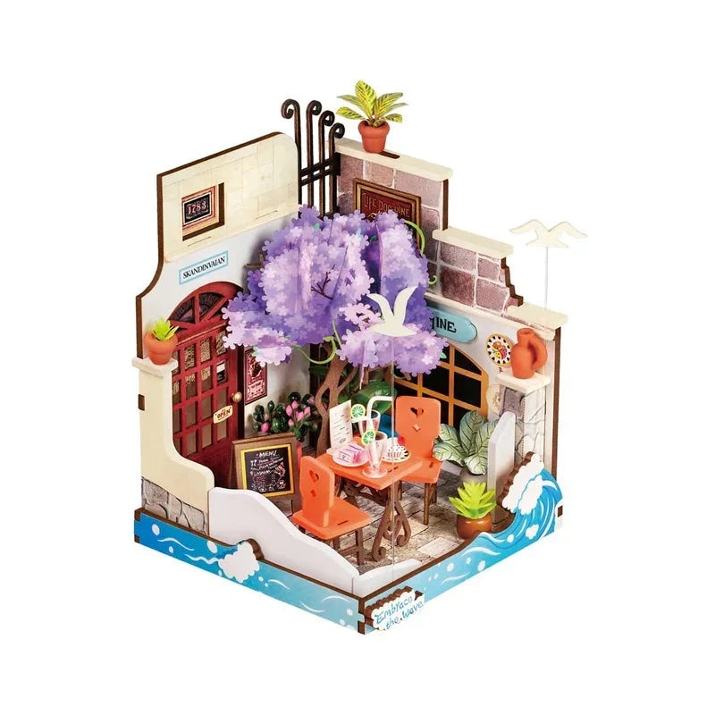 Rolife Sea Holiday Restaurant DS039 miniature seaside restaurant scene