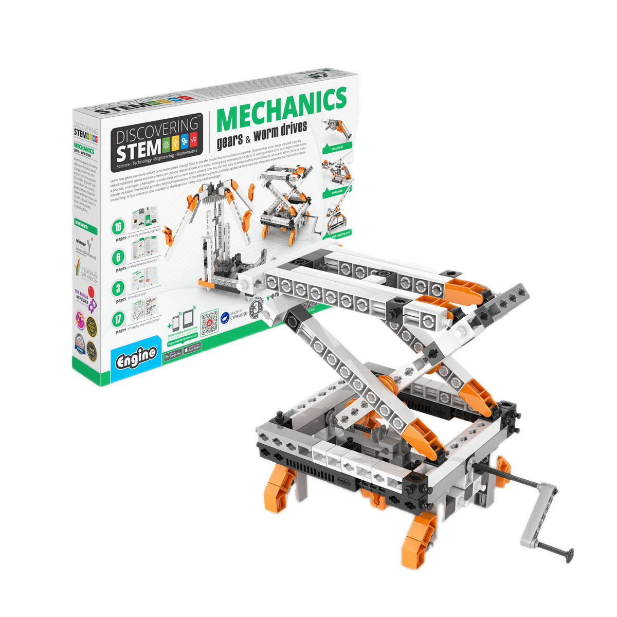 Engino Discovering STEM Mechanics: Gears & Worm Drives STEM05