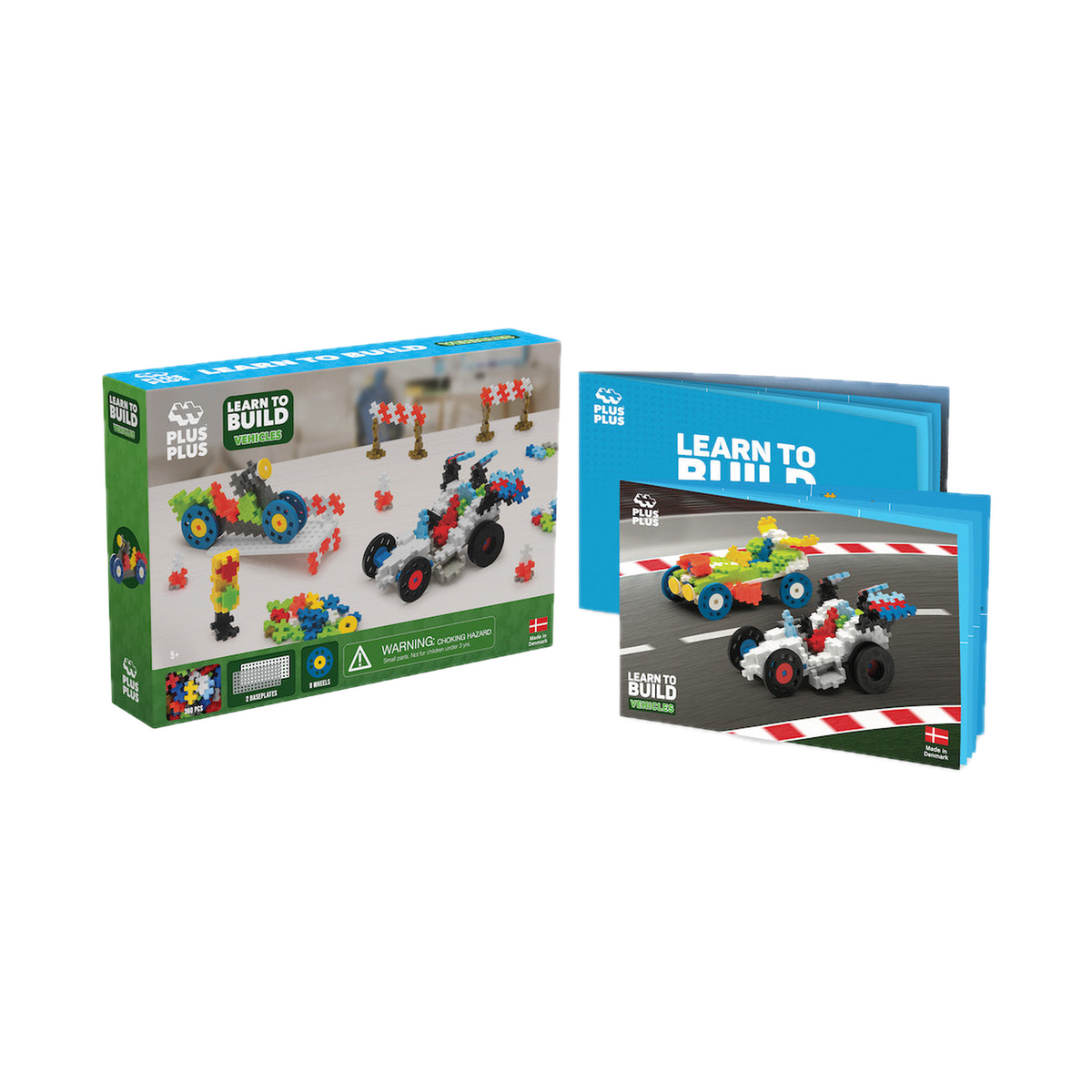 Plus-Plus Learn to Build GO! Vehicles, box contents