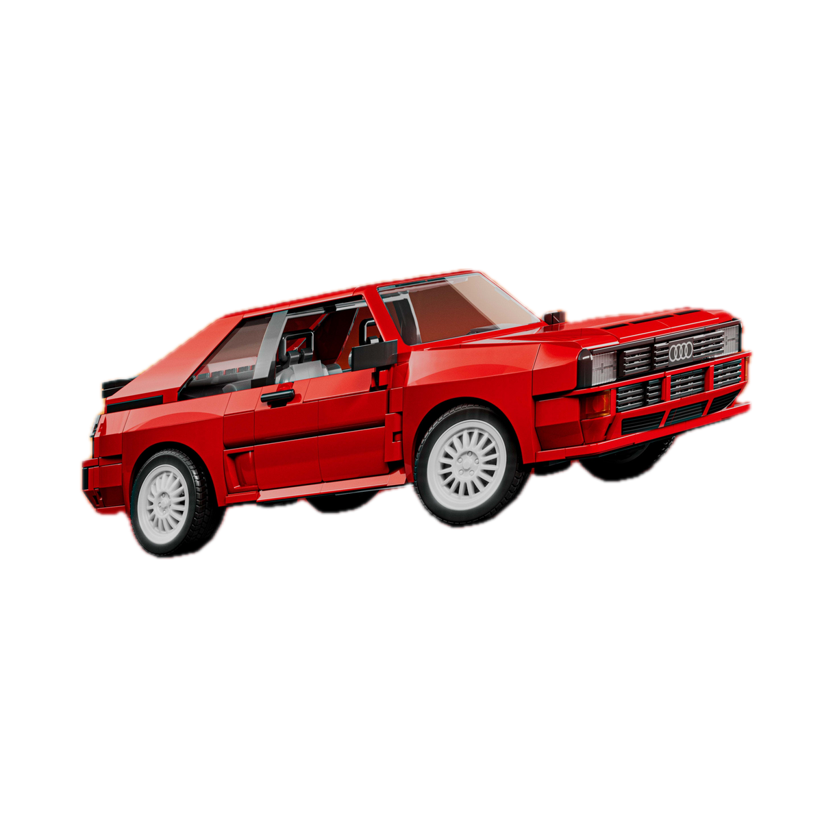 Mattel Brick Shop Hot Wheels ’84 Audi Sport quattro Building Set JLK39, front 3/4