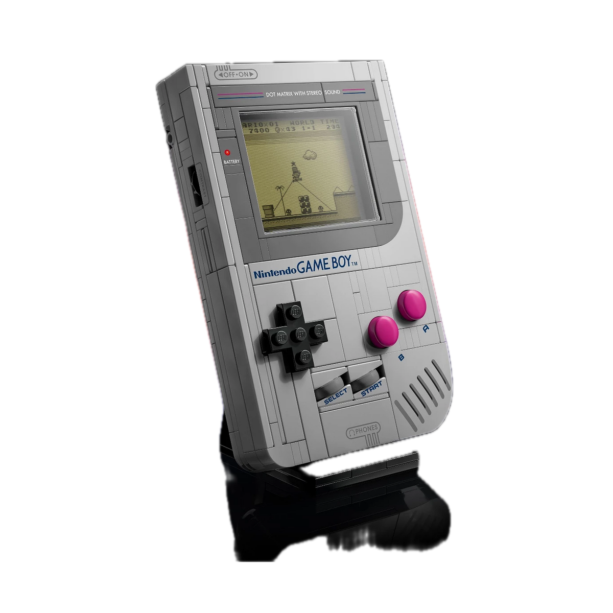 LEGO Super Mario Game Boy 72046, console on stand