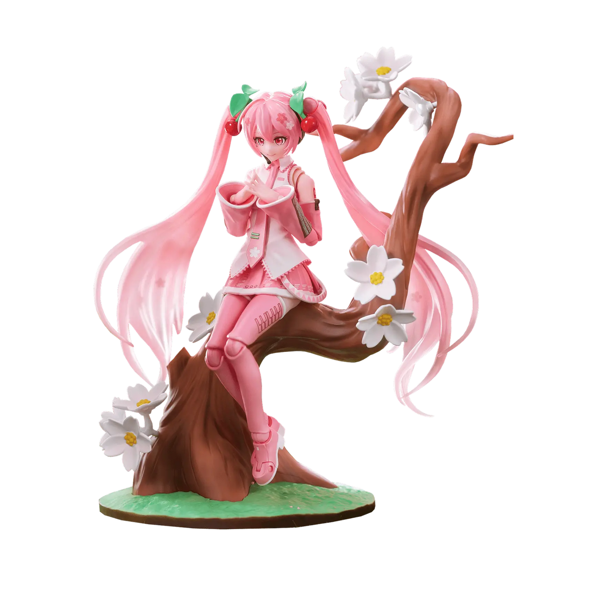 Blokees Fantastics Series Sakura Miku, sitting in sakura tree