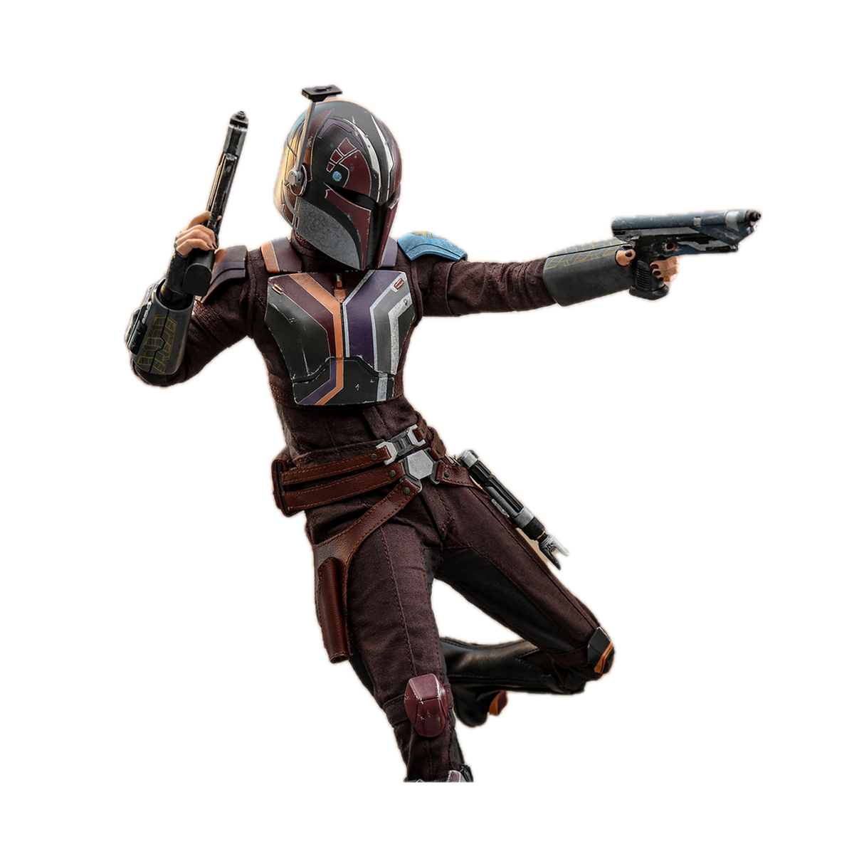 Hot Toys Star Wars: Ahsoka Sabine Wren Sixth Scale Figure TMS111, action pose