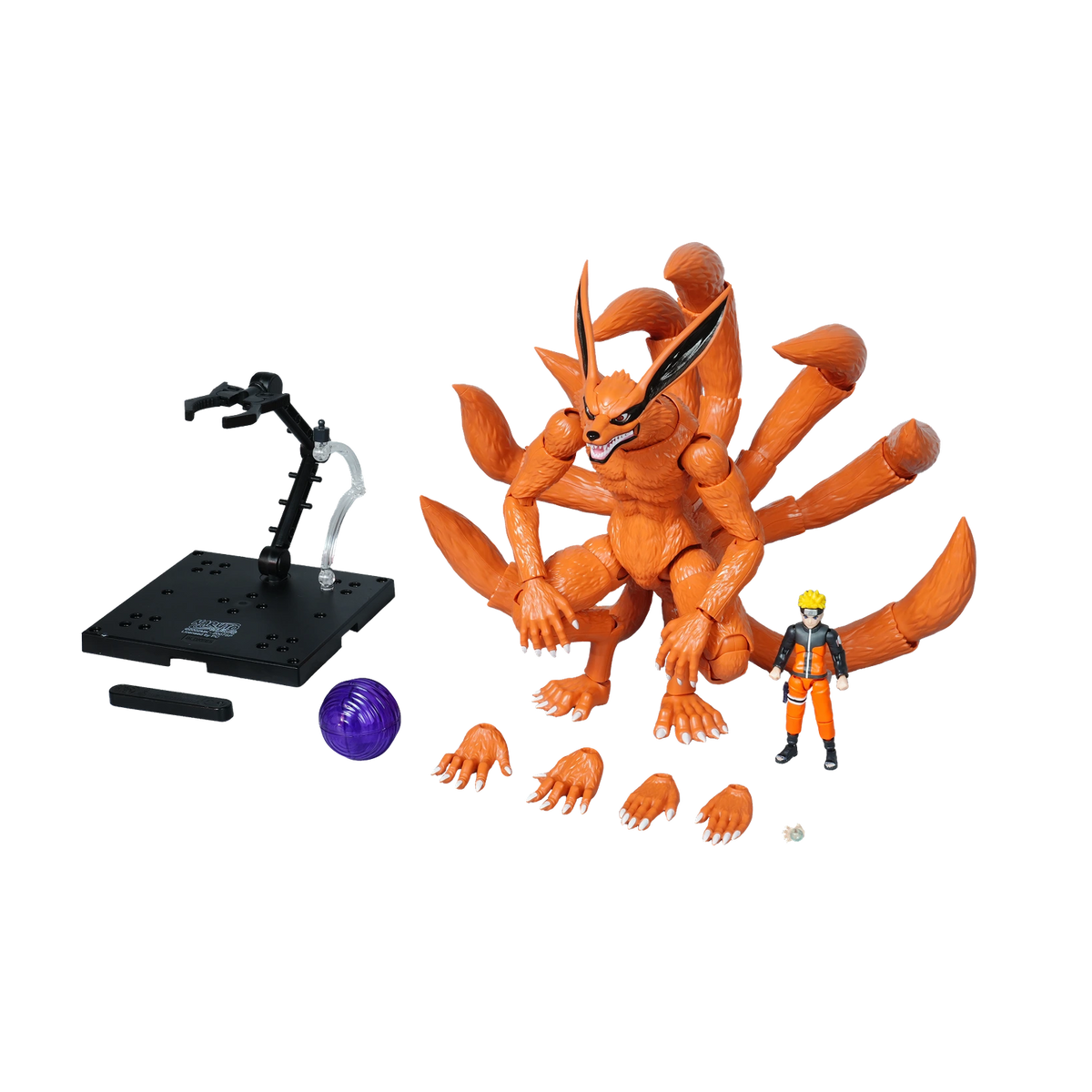 Blokees NARUTO SHIPPUDEN Legend Edition 01 Kurama (Nine Tails), contents with stand and Tailed Beast Ball
