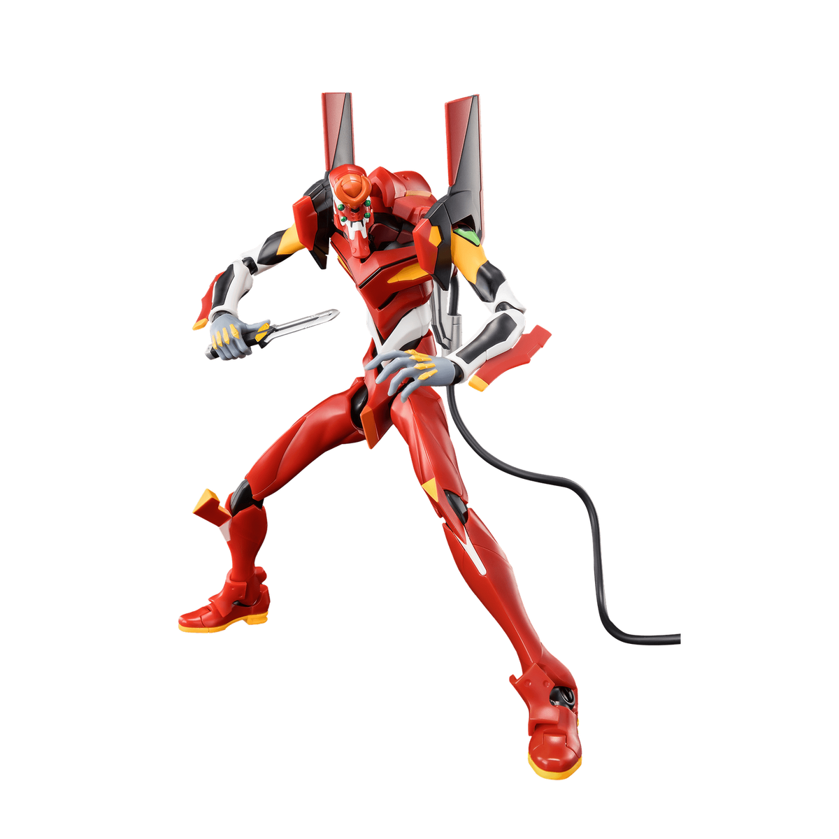Blokees Evangelion Action Edition Production Model-02, with umbilical cable