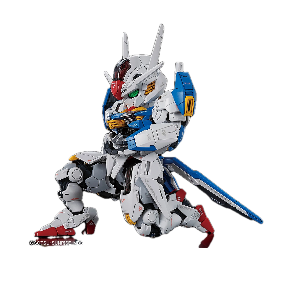 Bandai MGSD Gundam Aerial, kneeling pose