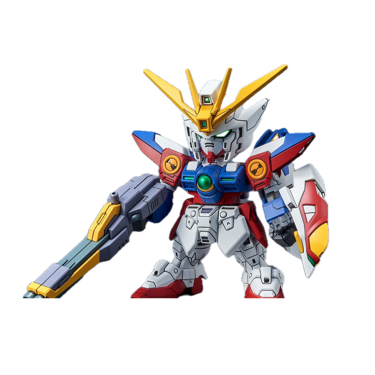 Bandai SD Gundam EX-Standard Wing Gundam Zero, front with twin buster rifle