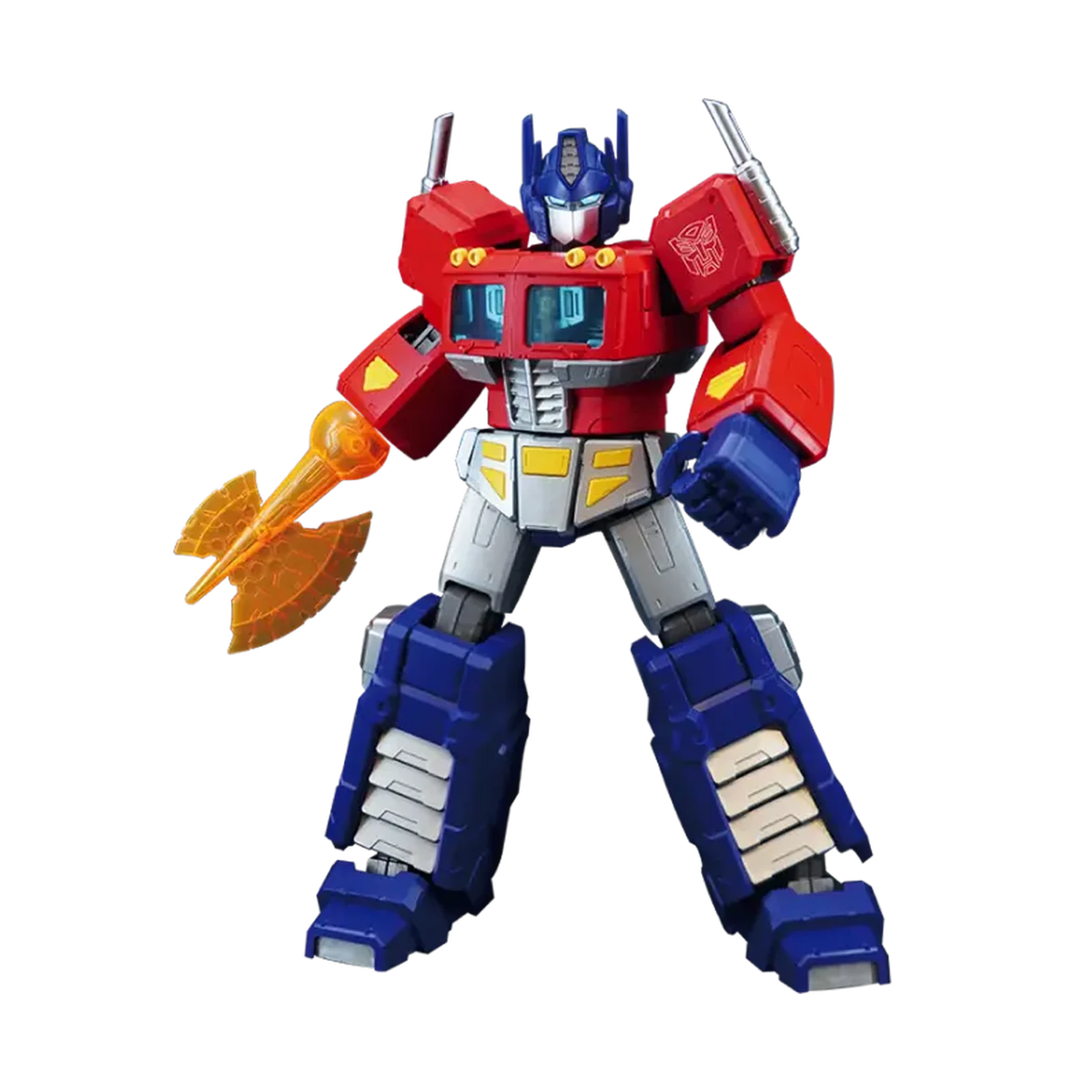 Blokees Transformers Action Edition 01 G1 Optimus Prime, front with Energon axe