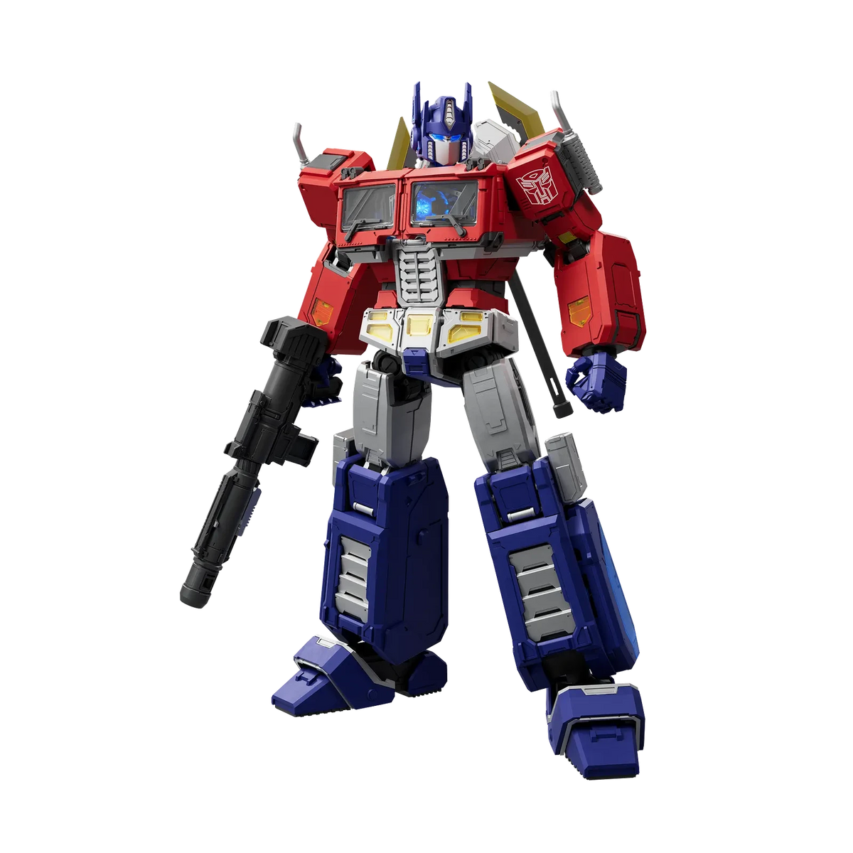 Blokees Transformers Action Edition 07 Optimus Prime (Ver.EVO), front with rifle