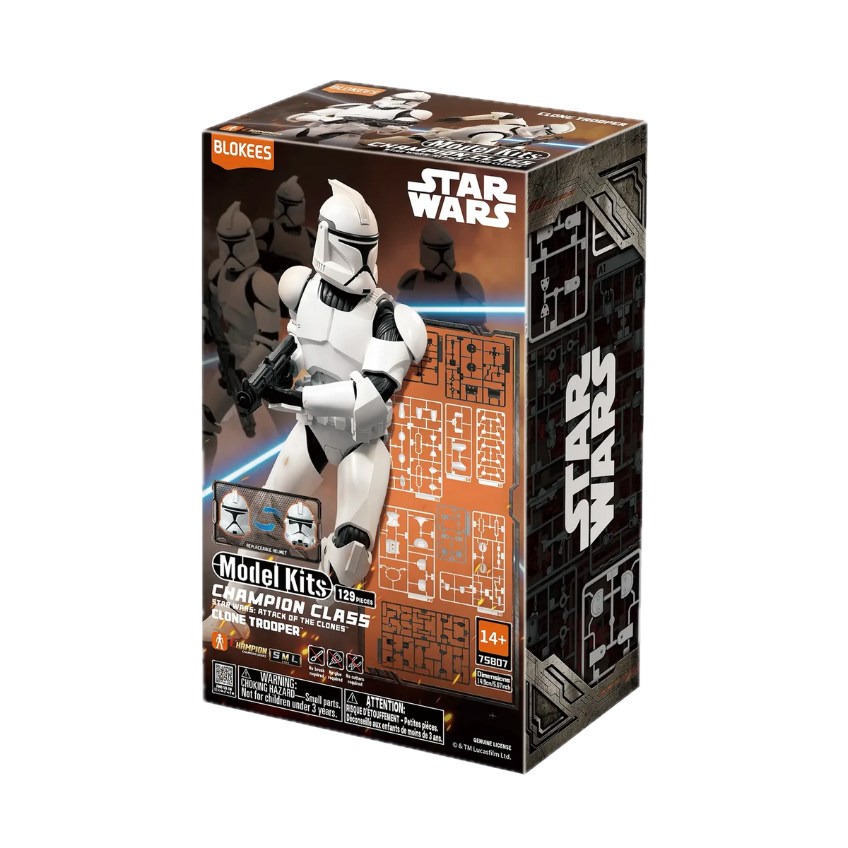 Blokees Champion Class 07 Clone Trooper, contents
