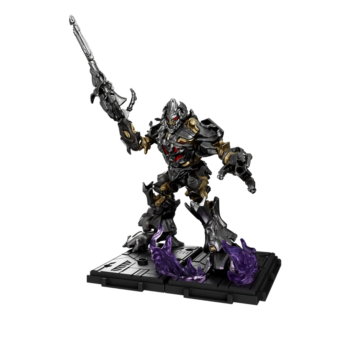 Blokees Transformers Classic Class 10 Megatron (Transformers 2007), sword pose on stand