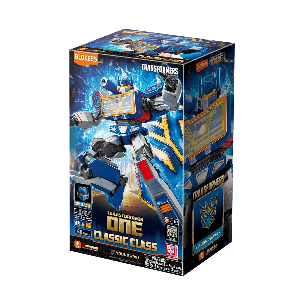 Blokees Transformers Classic Class 17 Soundwave (Transformers One), box