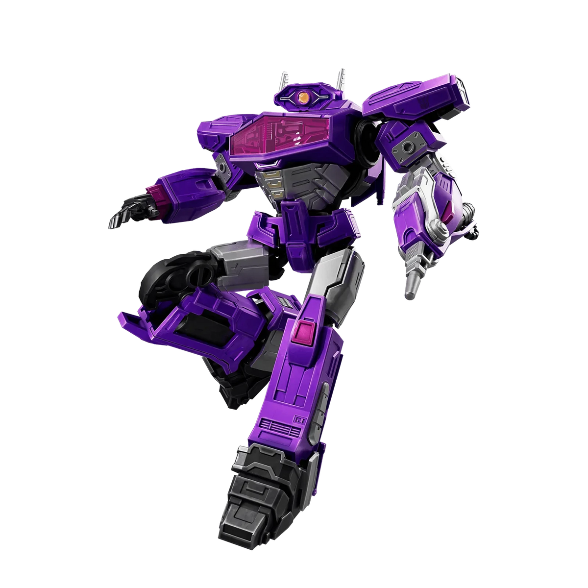 Blokees Transformers Classic Class 18 Shockwave (Transformers One), kicking pose