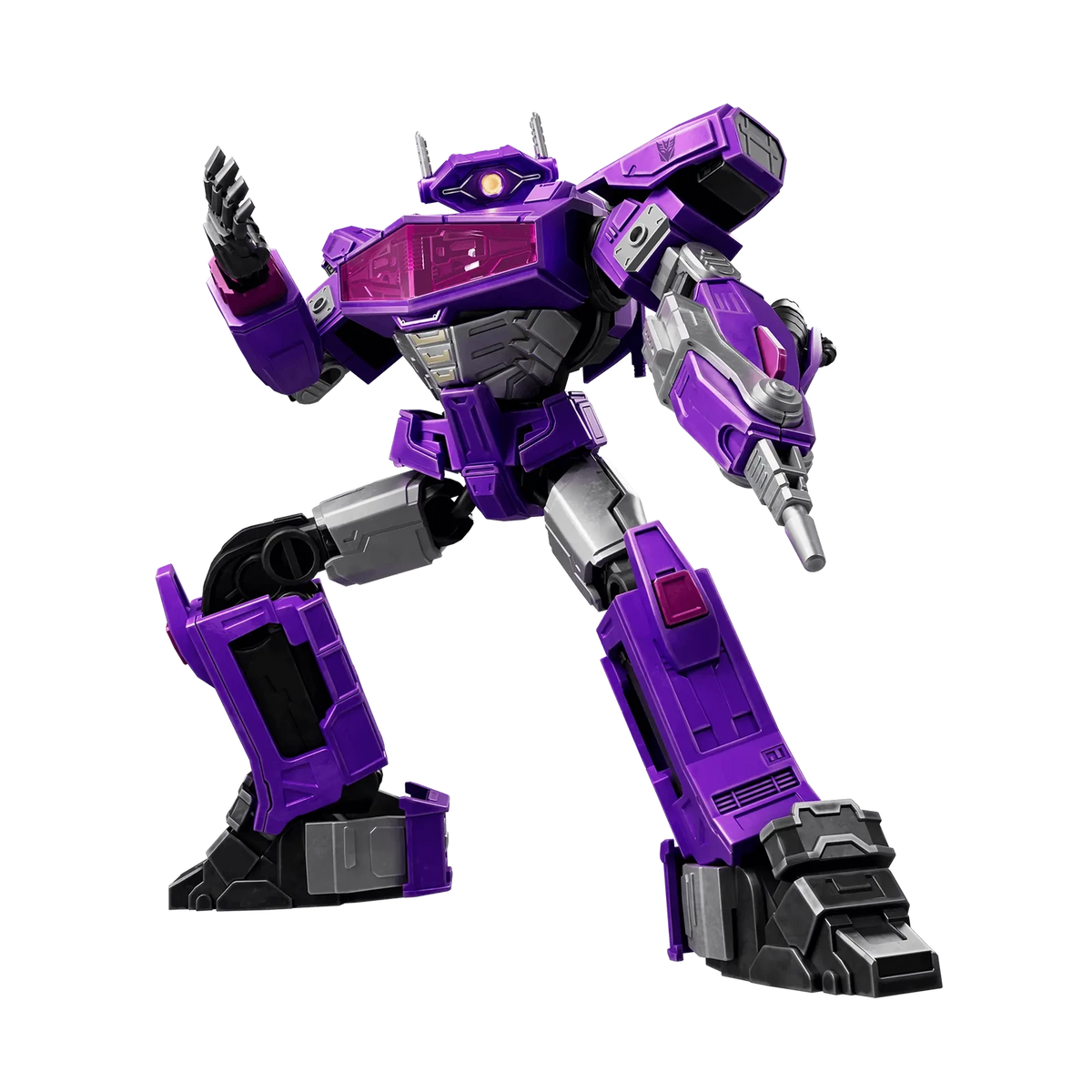 Blokees Transformers Classic Class 18 Shockwave (Transformers One), action pose