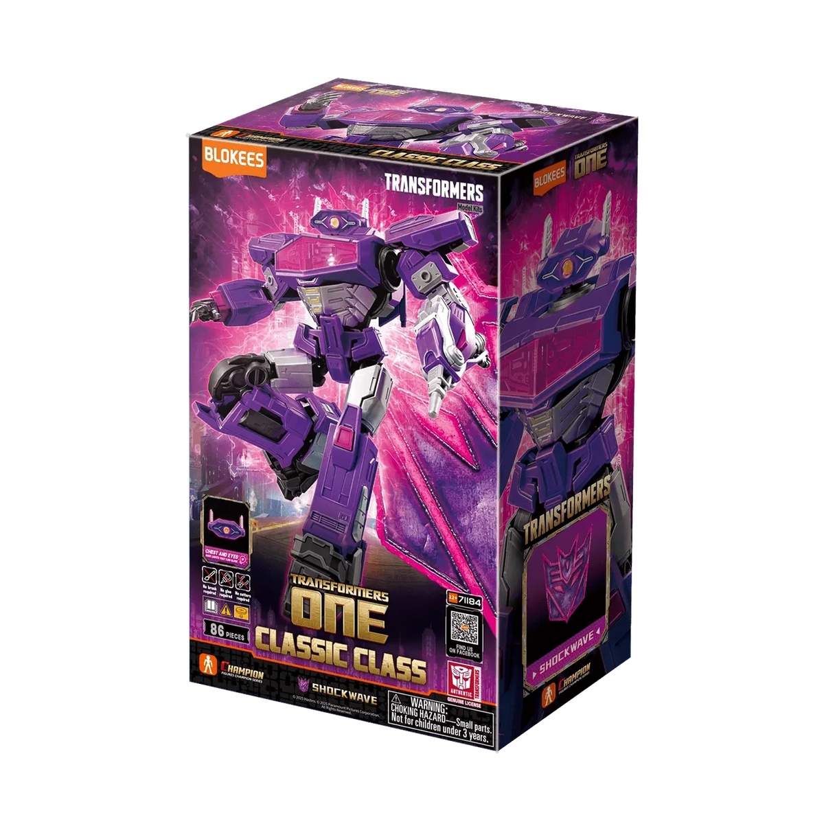 Blokees Transformers Classic Class 18 Shockwave (Transformers One), box