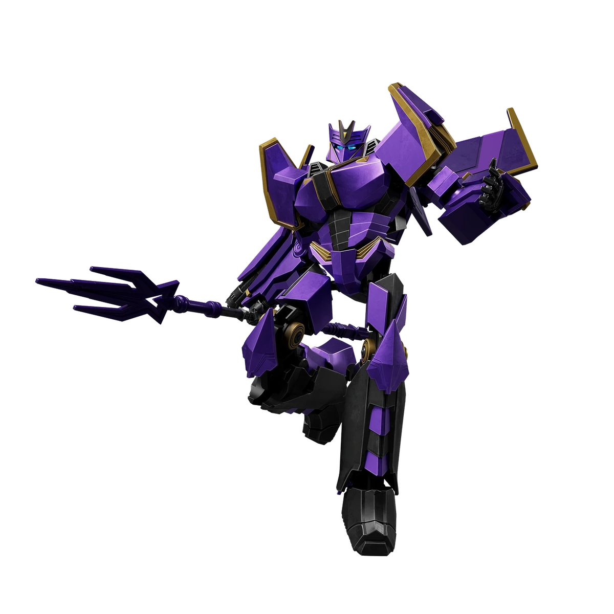 Blokees Transformers Classic Class 20 Megatronus (Transformers One), trident pose