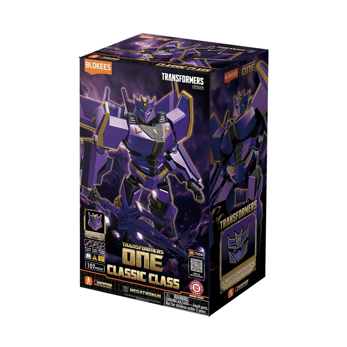 Blokees Transformers Classic Class 20 Megatronus (Transformers One), box