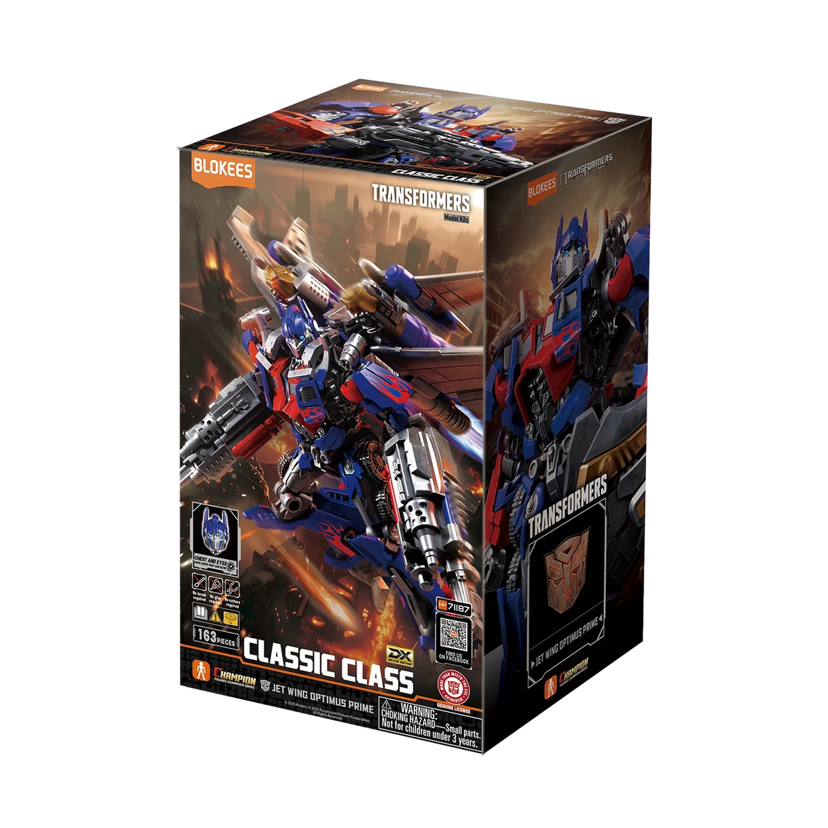 Blokees Transformers DX Classic Class 21 Jet Wing Optimus Prime, box