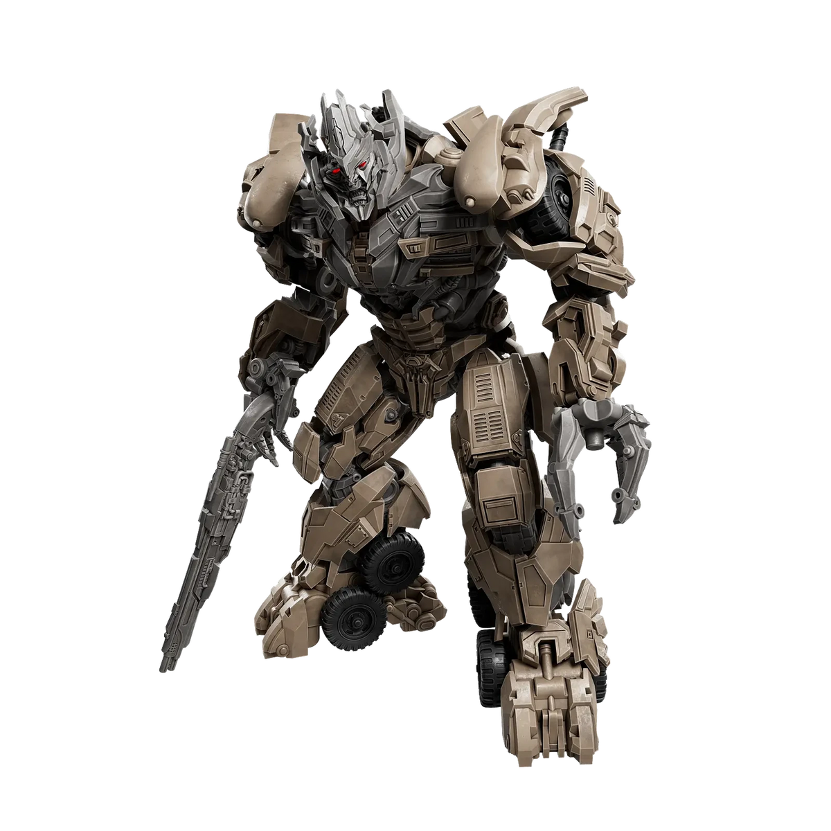 Blokees Transformers Classic Class 22 Megatron (Dark of the Moon), front 3/4 with blade