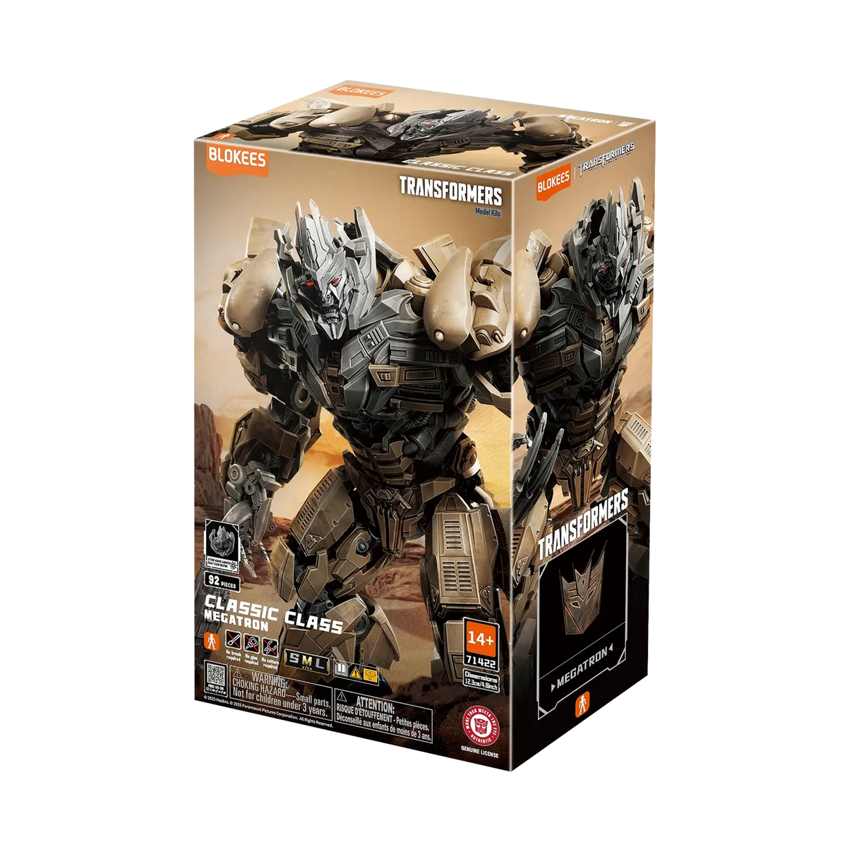 Blokees Transformers Classic Class 22 Megatron (Dark of the Moon), box