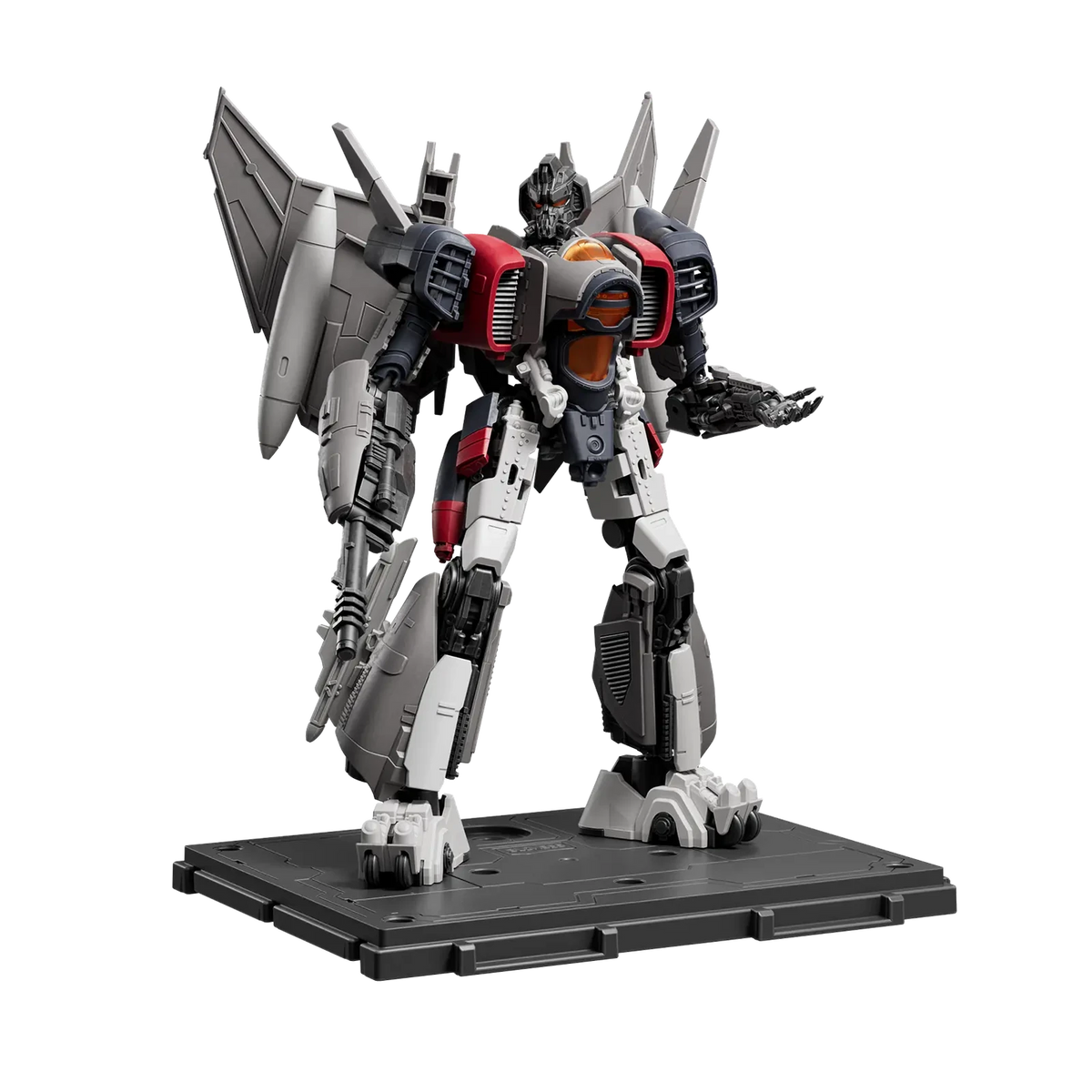 Blokees Transformers Classic Class 25 Blitzwing (Transformers Bumblebee), on display stand
