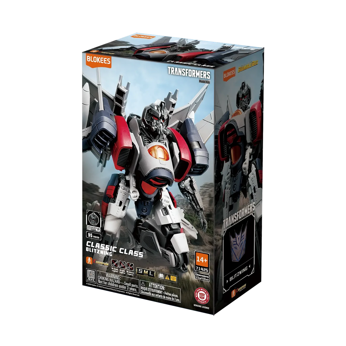 Blokees Transformers Classic Class 25 Blitzwing (Transformers Bumblebee), box