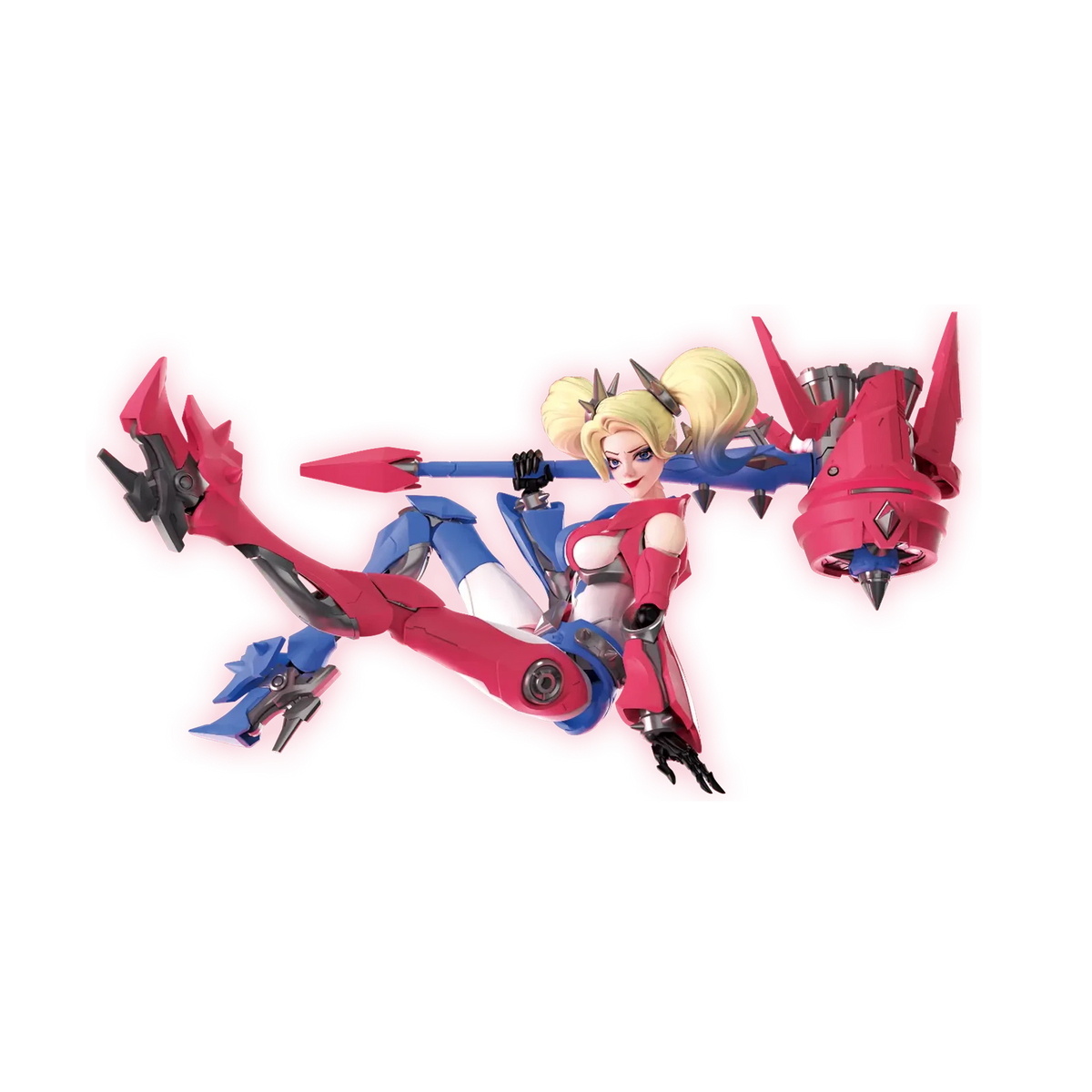 Blokees DC Champion Class 04 Harley Quinn, roller skate pose