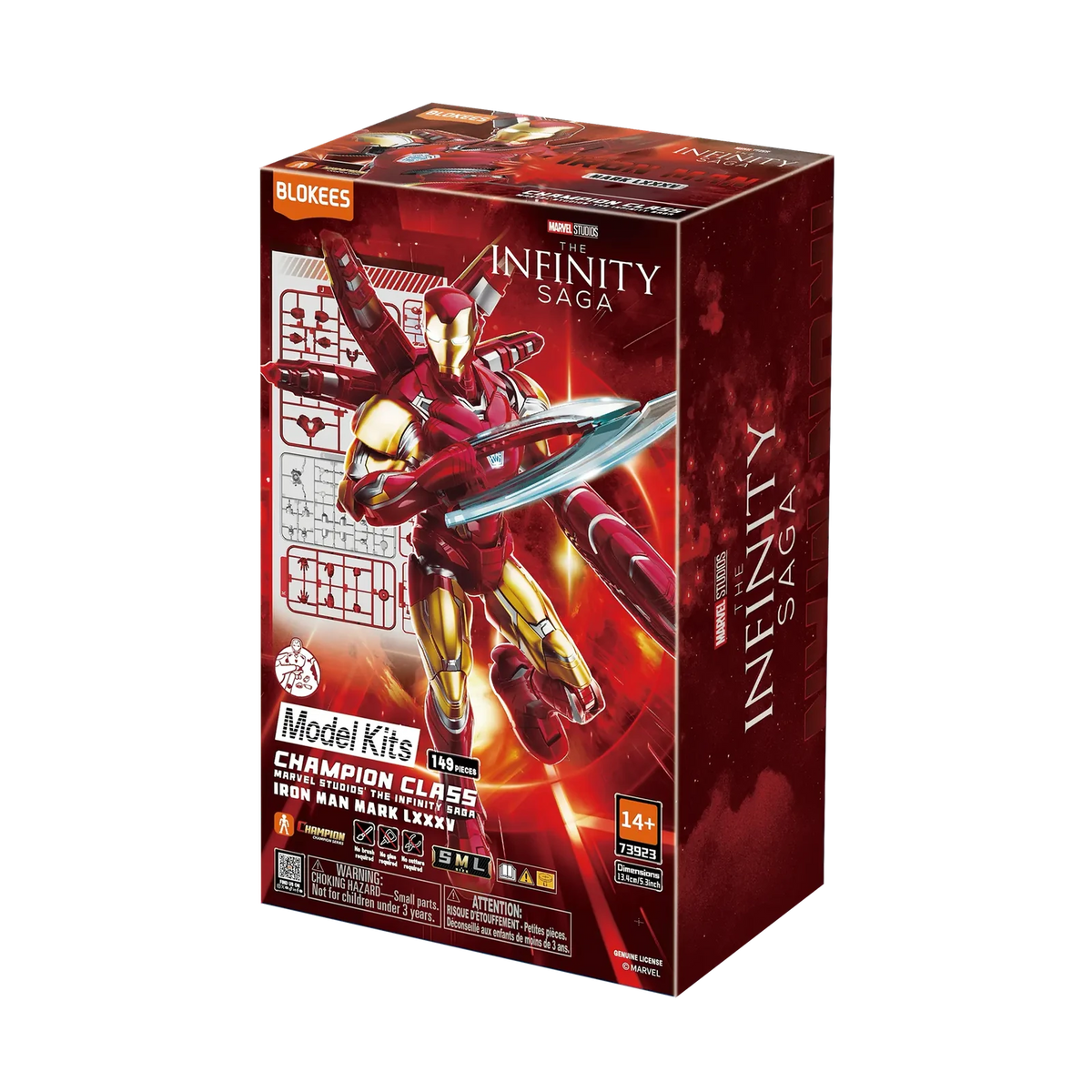 Blokees Marvel Infinity Saga Champion Class 01 Iron Man MK85, standard box