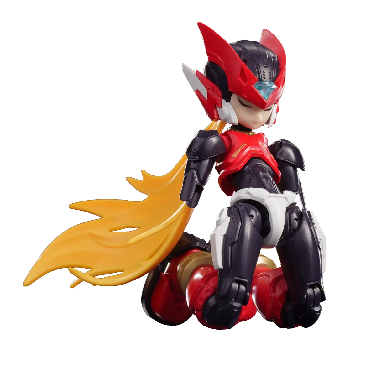 Blokees Mega Man Champion Class 02 Zero (Mega Man Zero), kneeling