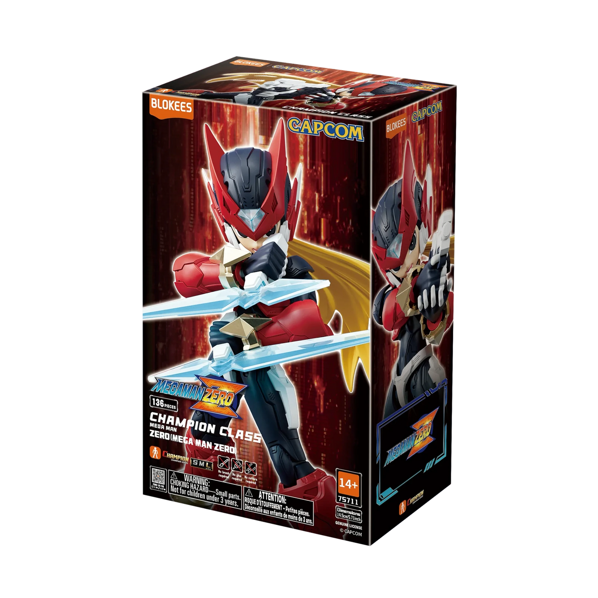 Blokees Mega Man Champion Class 02 Zero (Mega Man Zero), box
