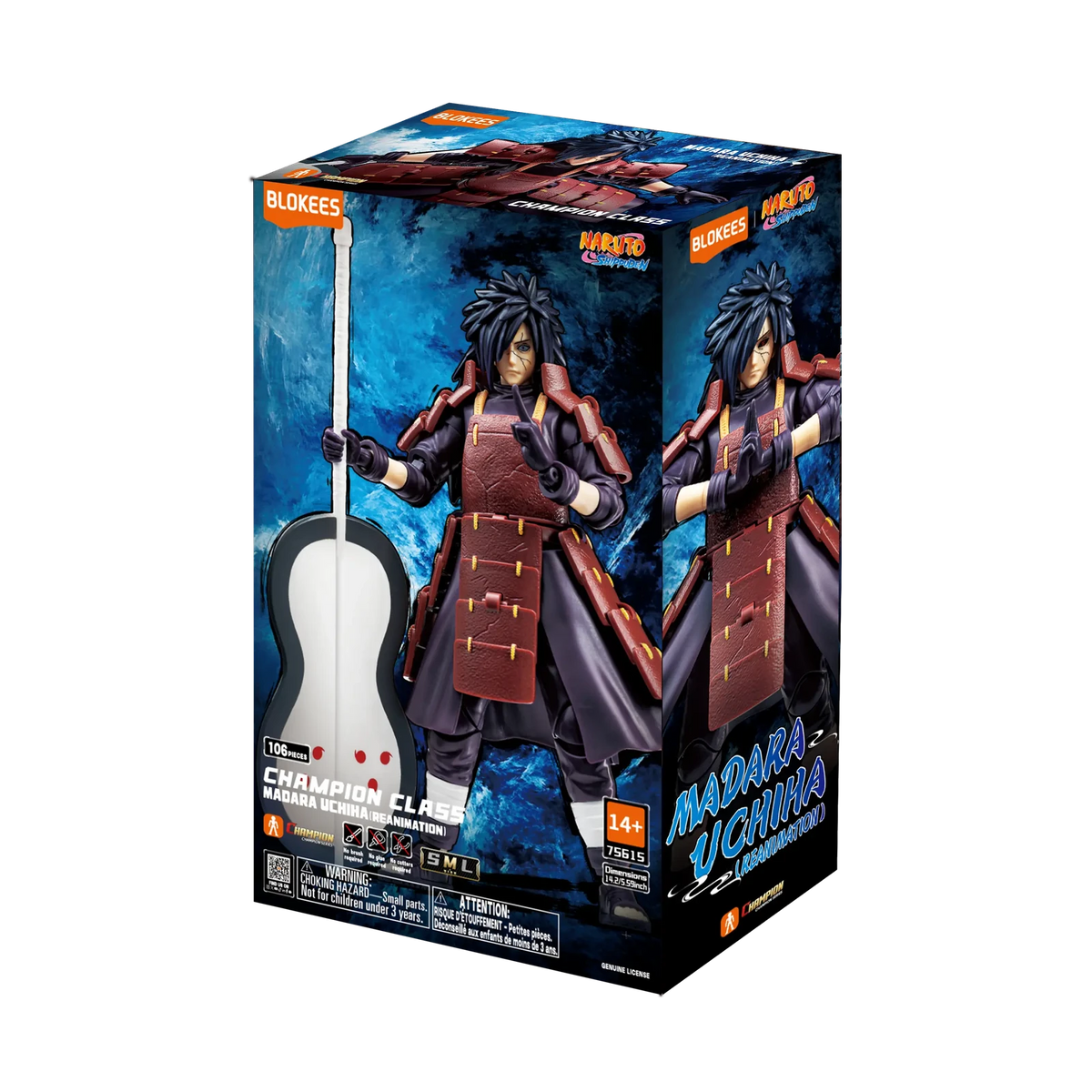 Blokees NARUTO Champion Class 05 Madara Uchiha (Reanimation), box