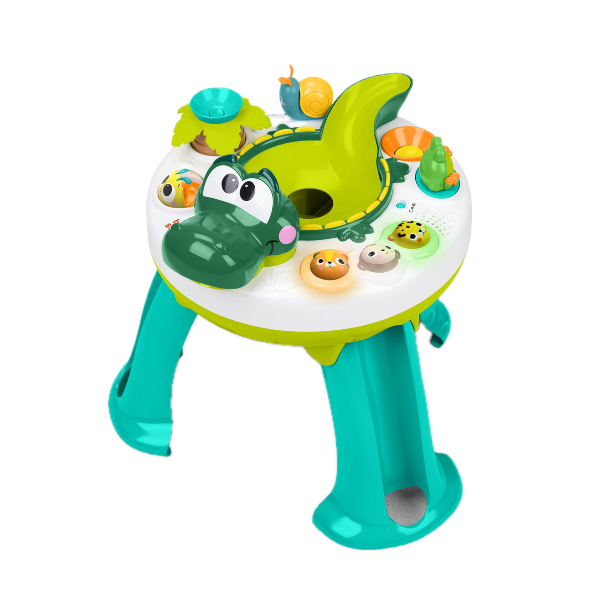Bright Starts Giggly Gator Pop Activity Table 17633, table from another side