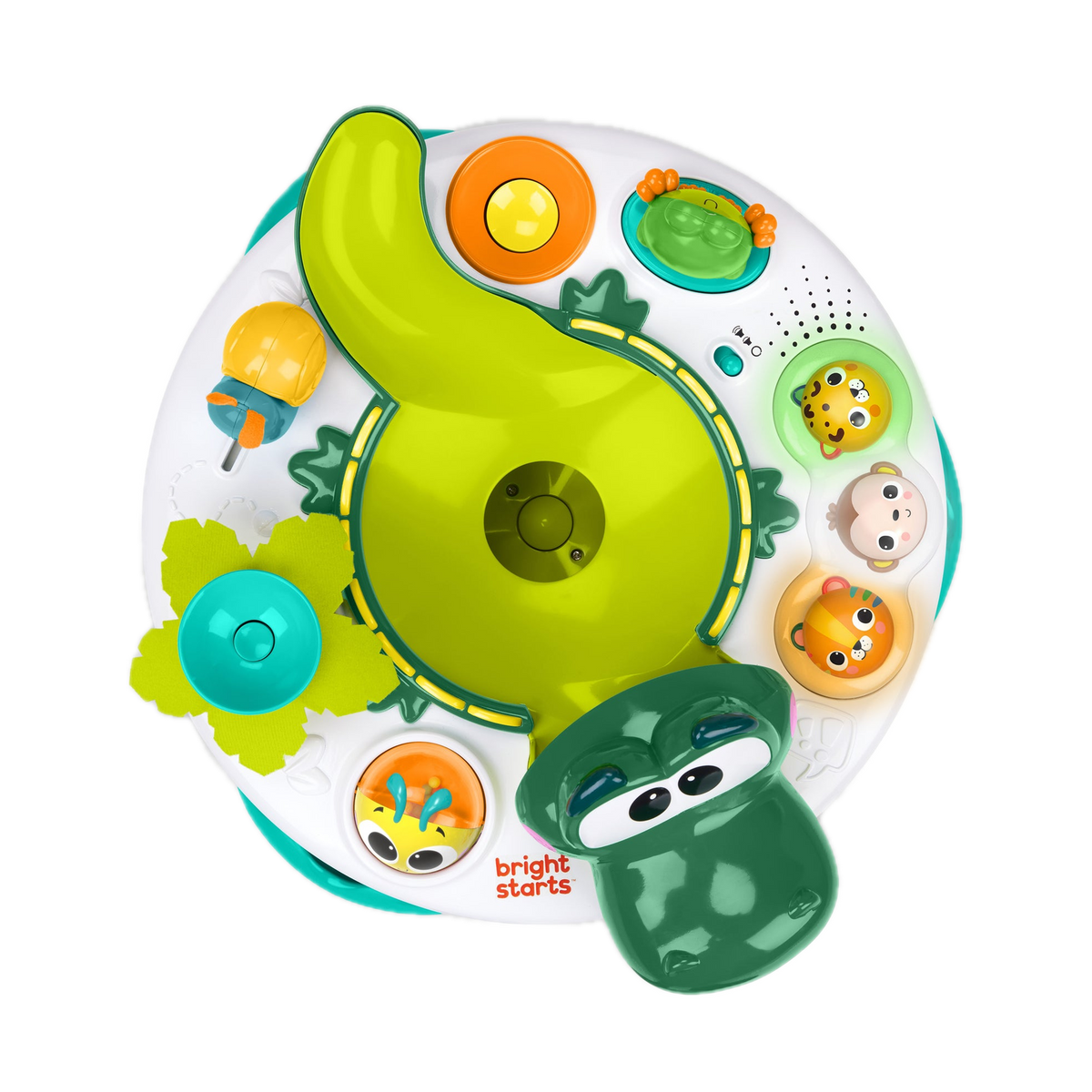 Bright Starts Giggly Gator Pop Activity Table 17633, top view