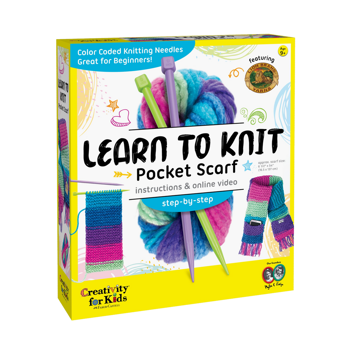 Creativity for Kids Learn to Knit Pocket Scarf