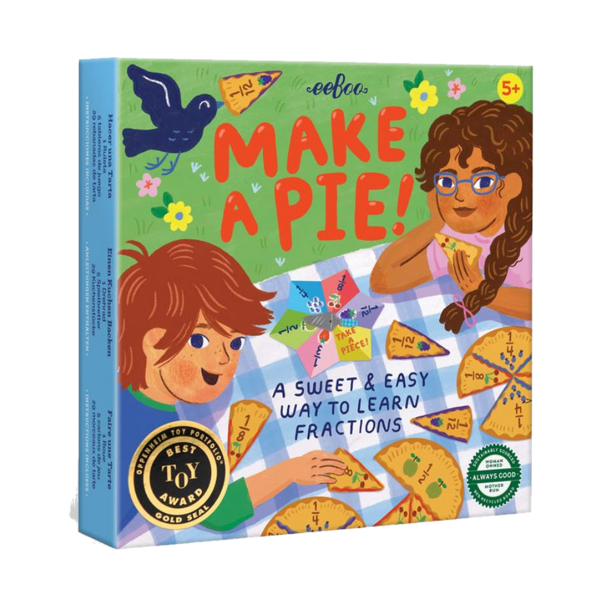 eeBoo Make a Pie Fraction Game
