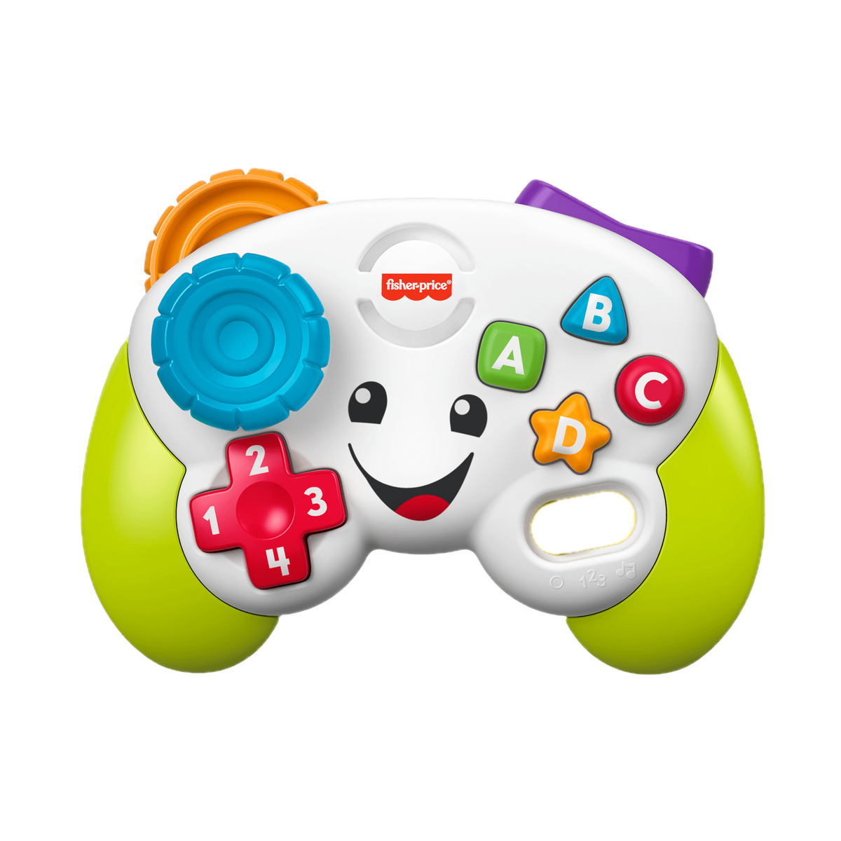Fisher-Price Laugh & Learn Game & Learn Controller HVY71, top view