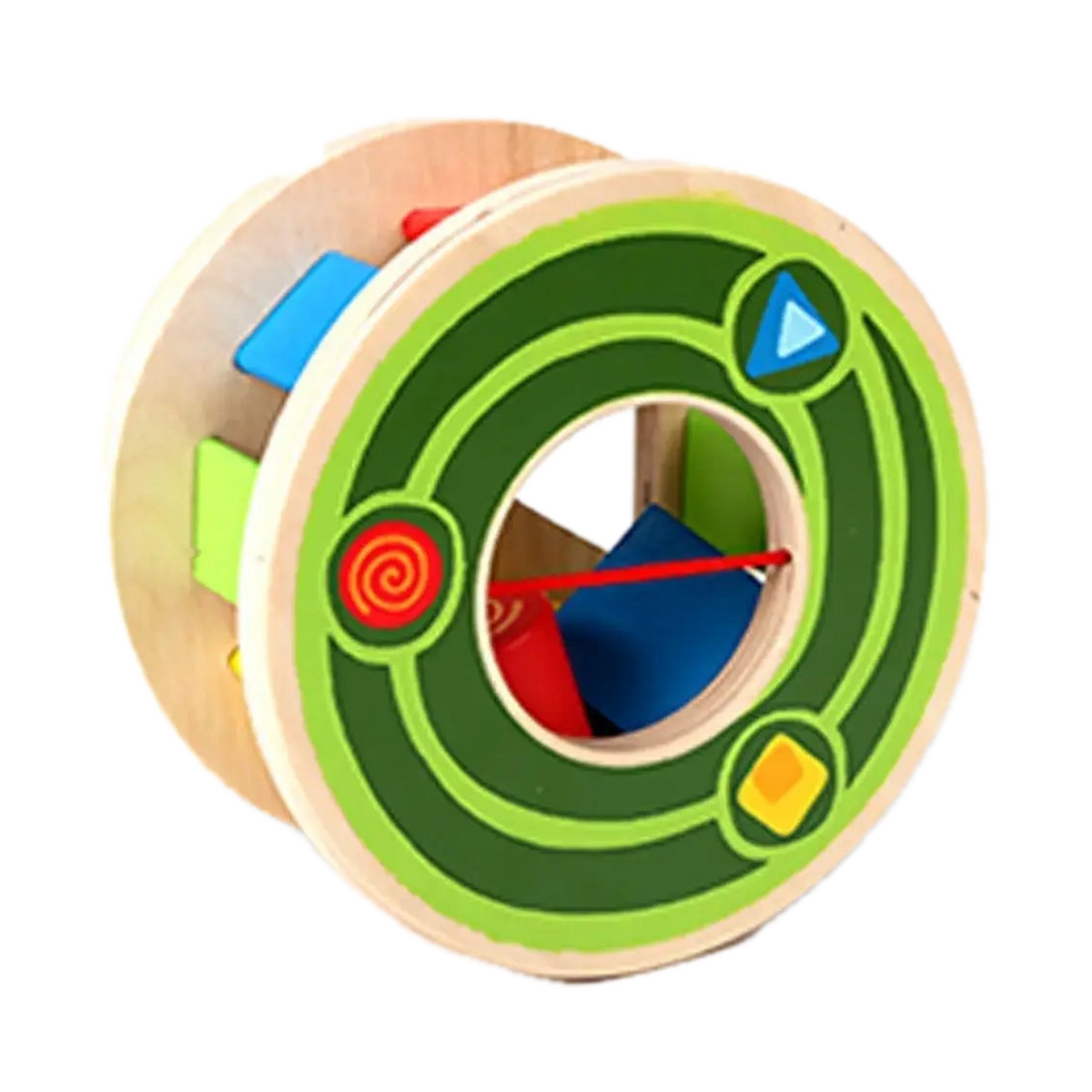 Hape Walk-A-Long Snail E0349, shell sorter close-up
