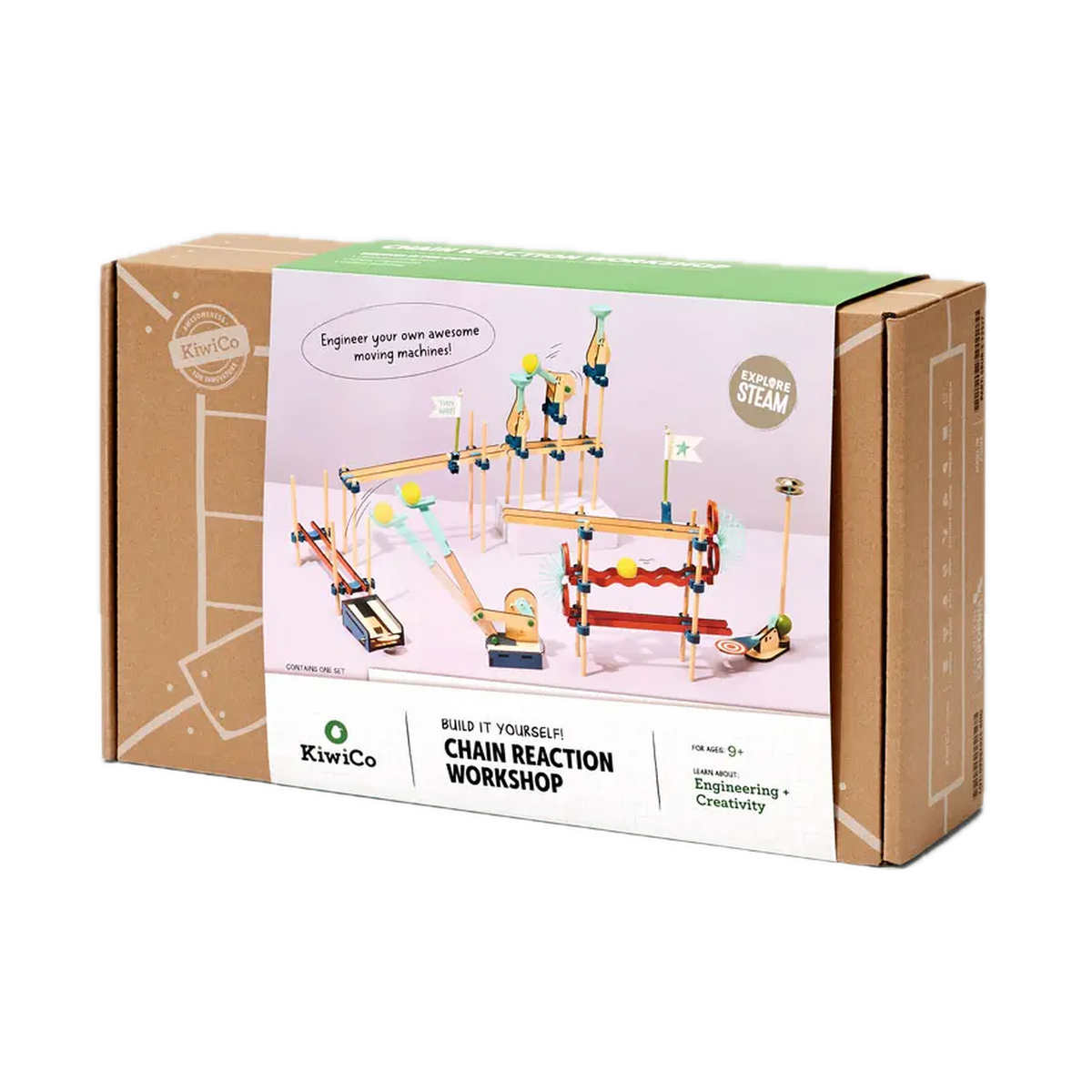 KiwiCo Chain Reaction Workshop, kit box