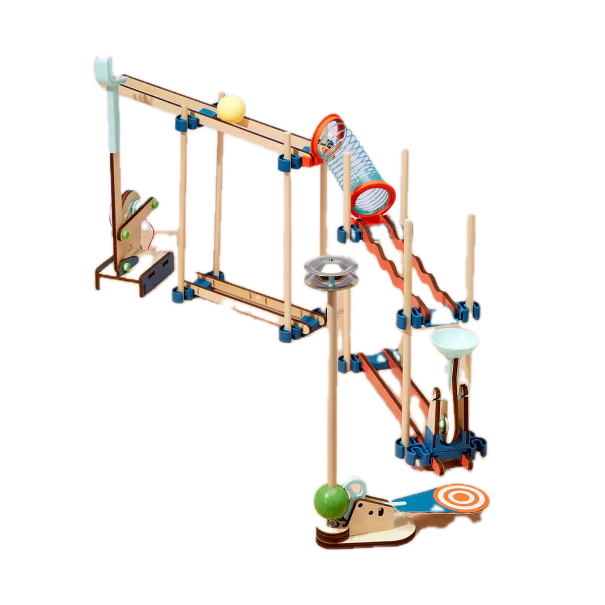 KiwiCo Chain Reaction Workshop, chain-reaction tower detail