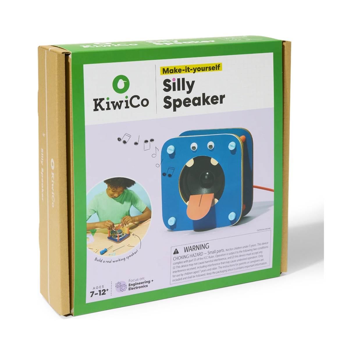 KiwiCo Silly Speaker, kit box