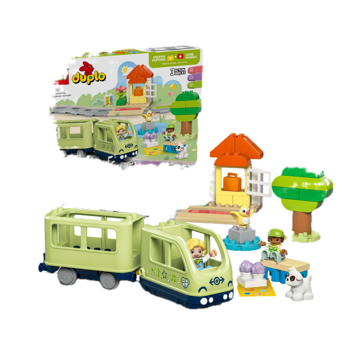 LEGO DUPLO Interactive Adventure Train 10427, box and model