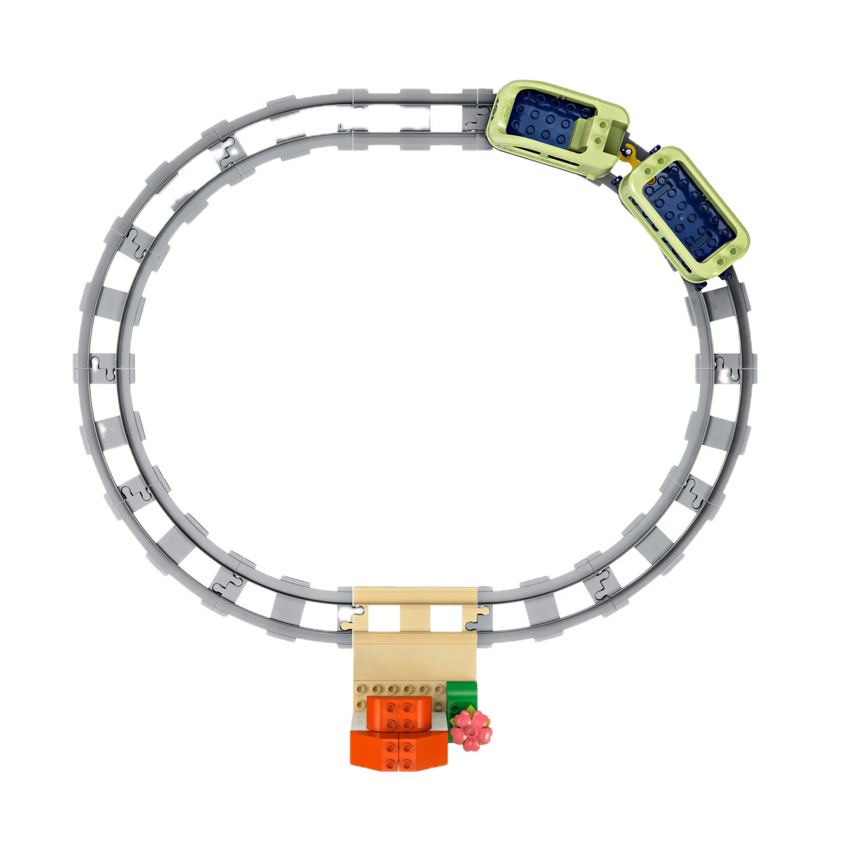 LEGO DUPLO Interactive Adventure Train 10427, track layout from above
