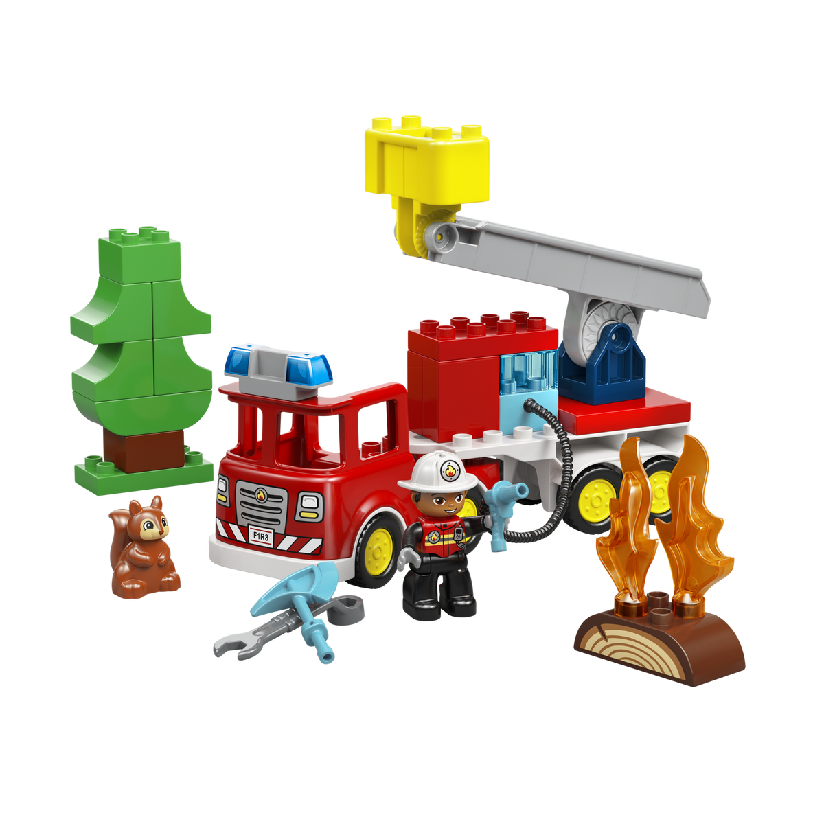 LEGO DUPLO Fire Truck with Hose and Firefighter 10473