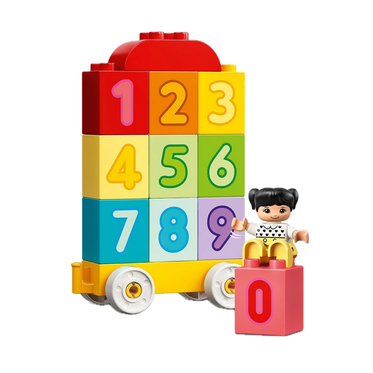 LEGO DUPLO Number Train - Learn To Count 10954, number bricks stacked on the wagon