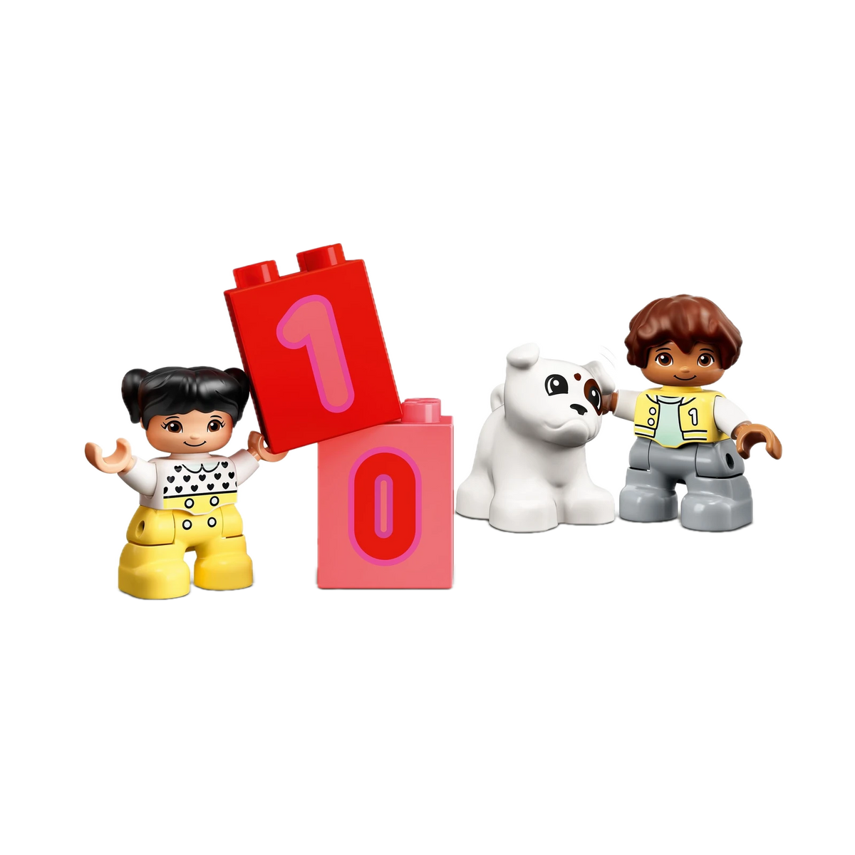 LEGO DUPLO Number Train - Learn To Count 10954, figures and number brick