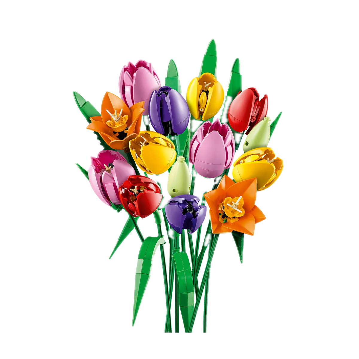 LEGO Botanicals Tulip Bouquet 11501, arranged bouquet
