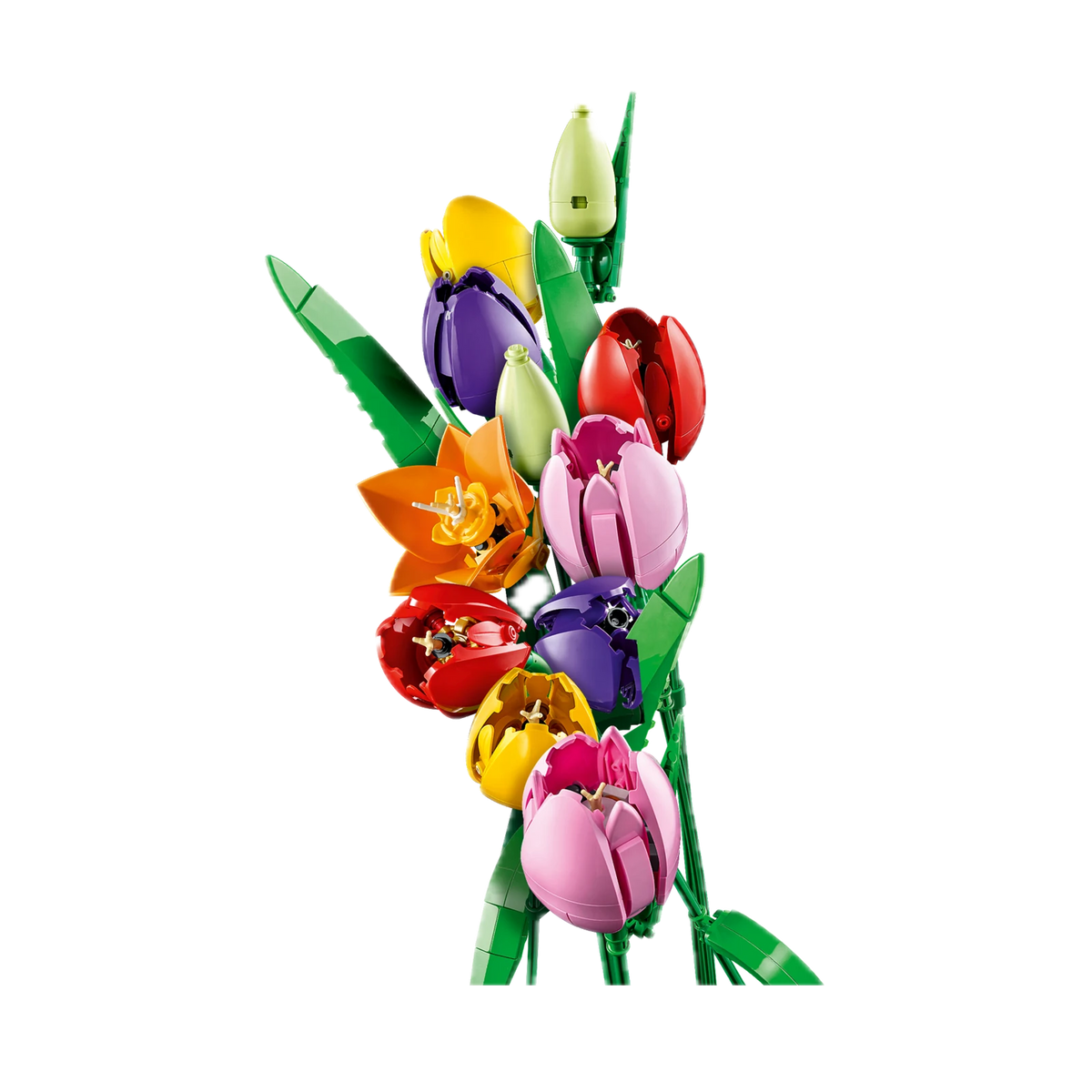 LEGO Botanicals Tulip Bouquet 11501, bouquet side view