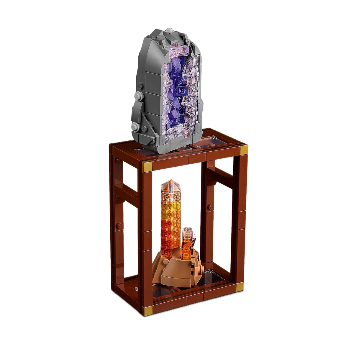 LEGO Ideas Mineral Collection 21362, single shelf unit with amethyst